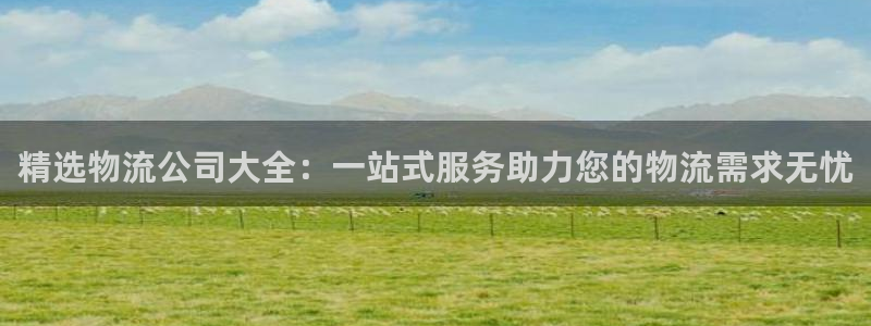 ,优游国际新用户怎么注册：精选物流公